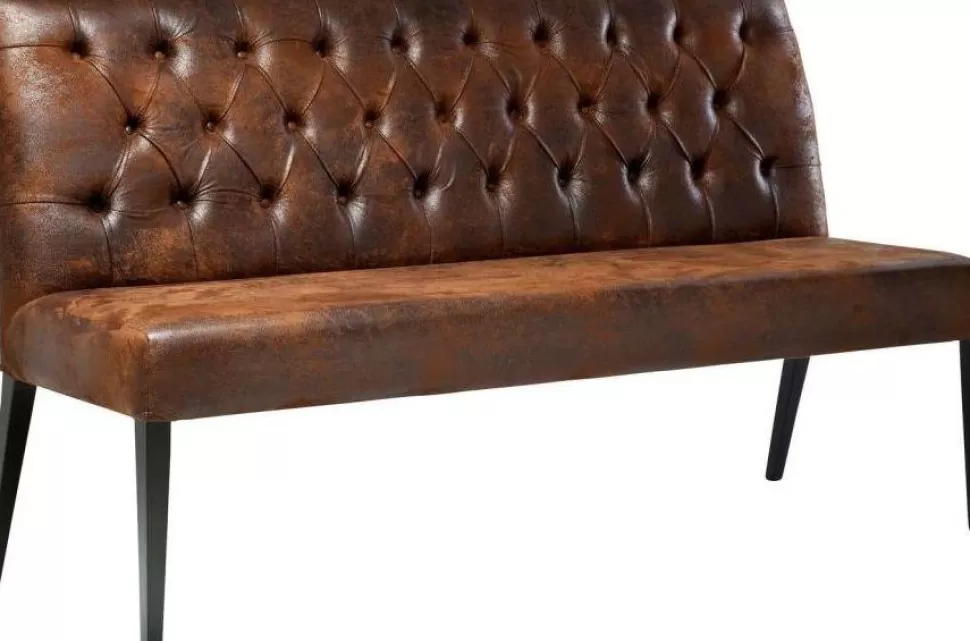 Ławki-KARE Design Ławka Econo 162x92 Cm Brązowa