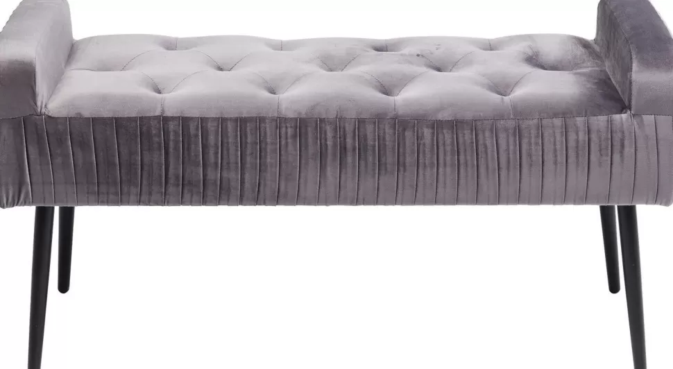 Ławki-KARE Design Ławka Lofty 103x55 Cm Szara