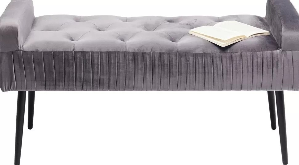 Ławki-KARE Design Ławka Lofty 103x55 Cm Szara