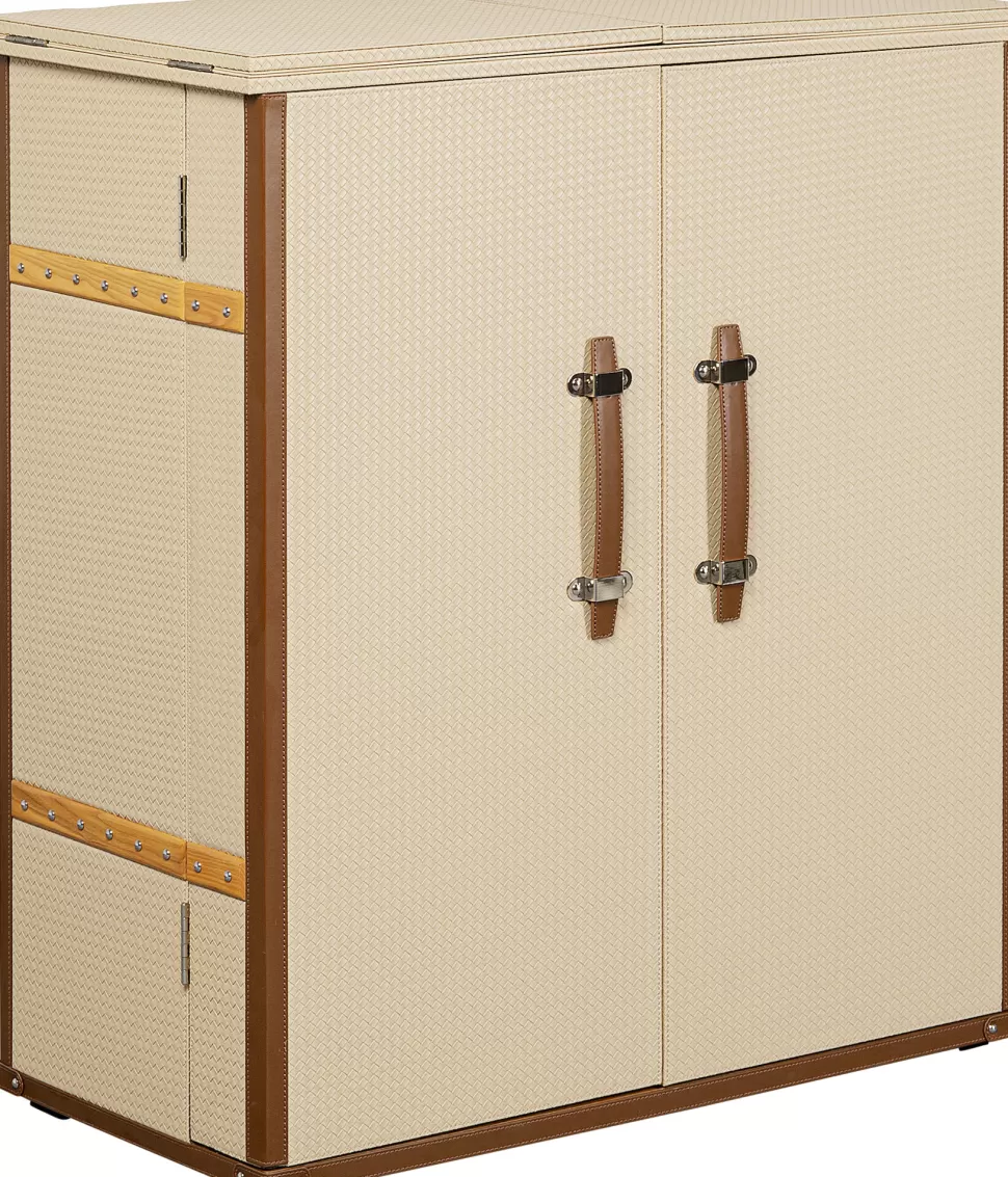 Barki-KARE Design Barek Rozkładany Kremowy Tapicerowany 100x114 Cm
