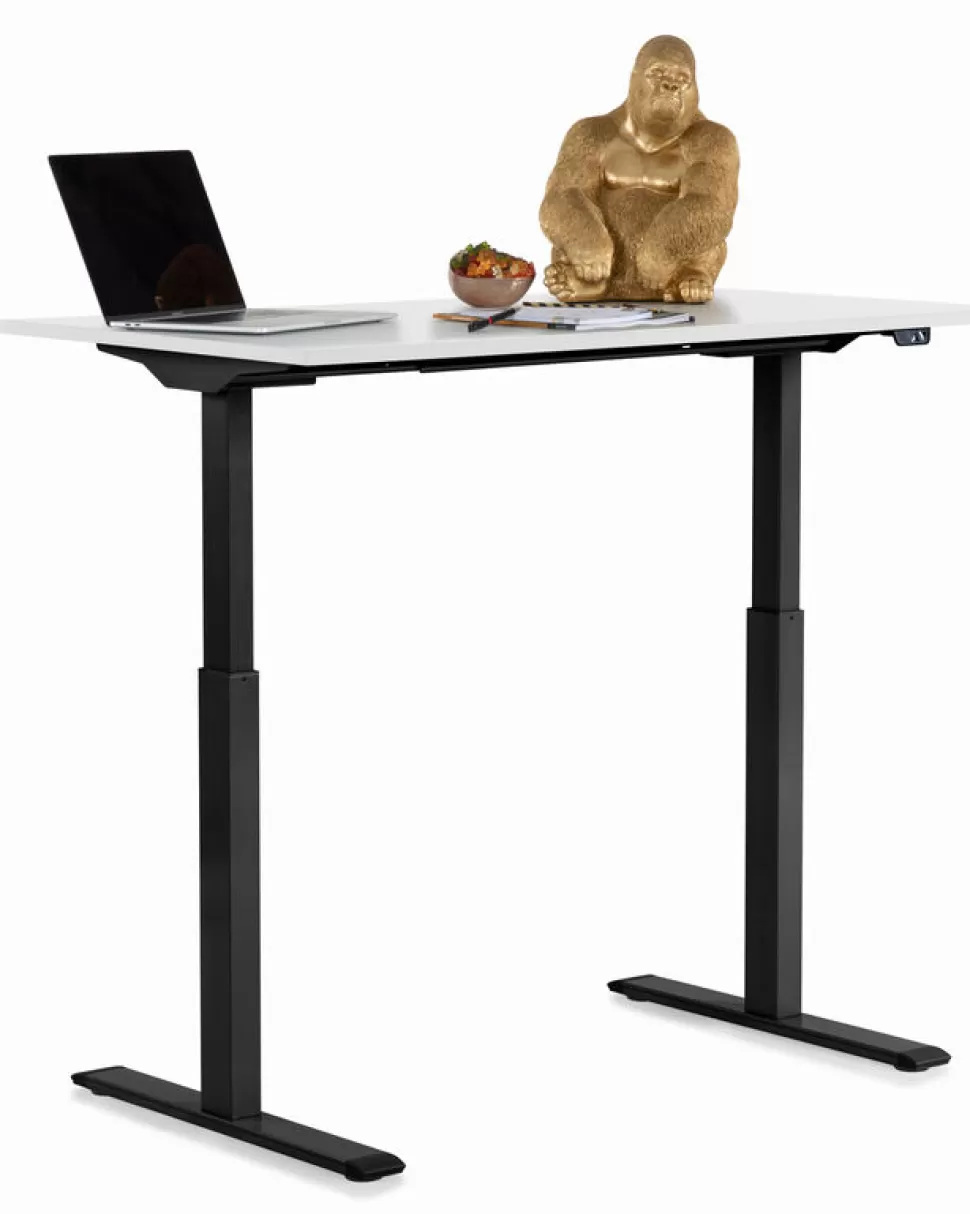 Biurka-KARE Design Biurko Smart 140x60 Cm Biało-czarne