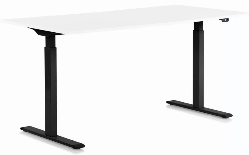 Biurka-KARE Design Biurko Smart 160x80 Cm Biało-czarne