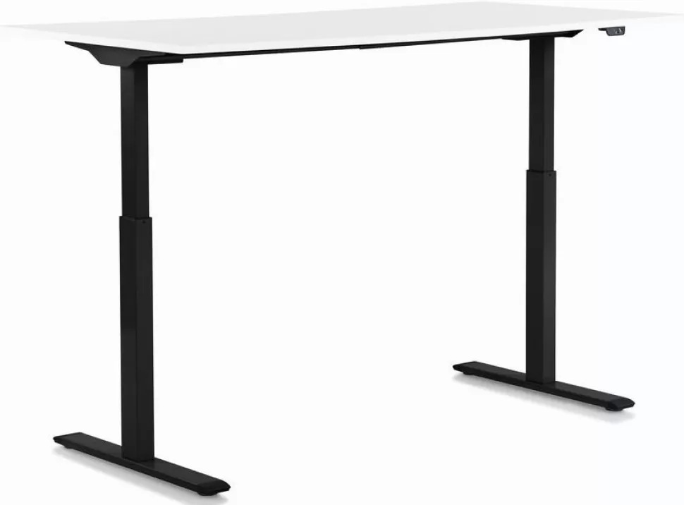 Biurka-KARE Design Biurko Smart 160x80 Cm Biało-czarne