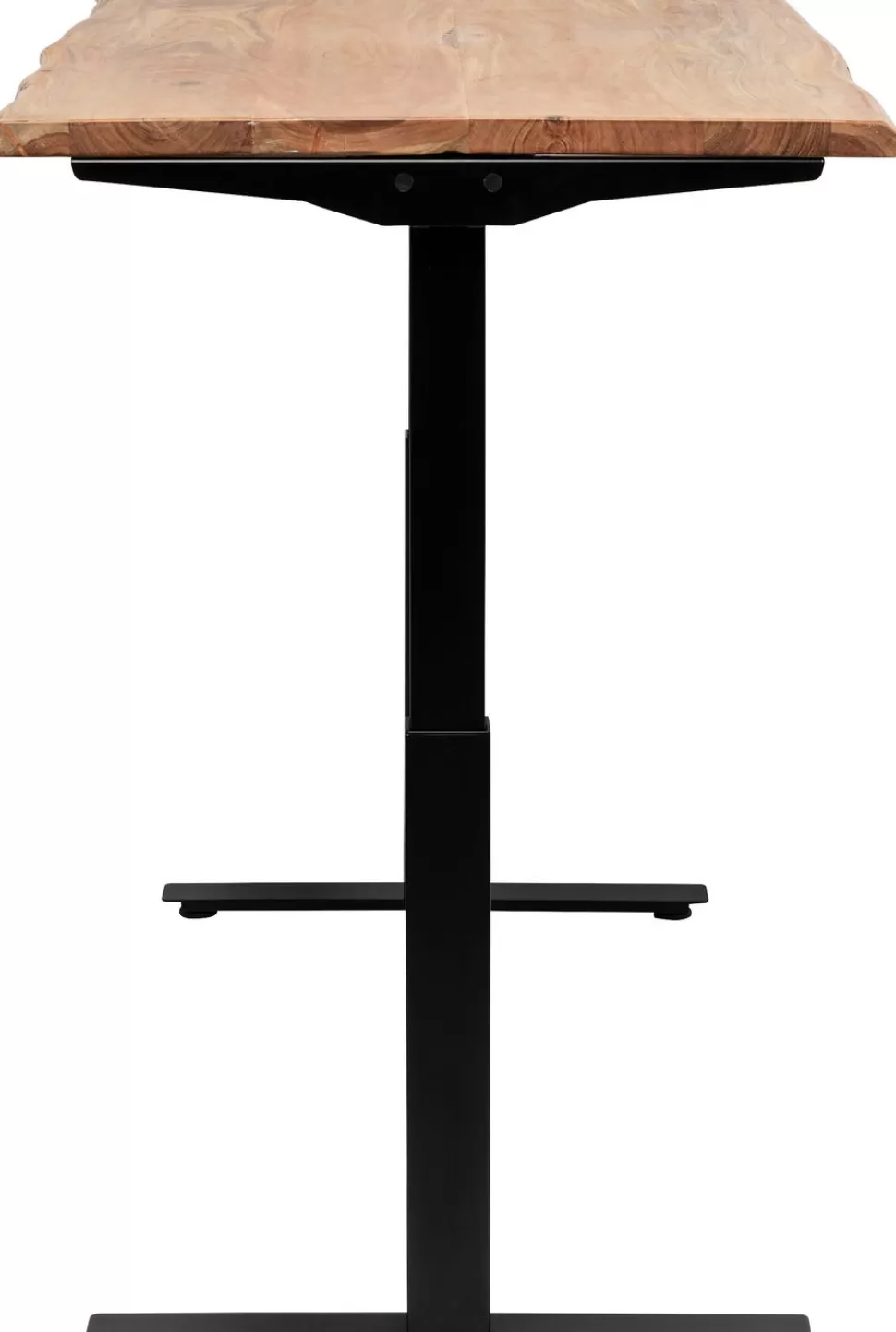 Biurka-KARE Design Biurko Z Elek. Regulacją Wysokości Harmony 180x90 Cm Akacja - Nogi Czarne