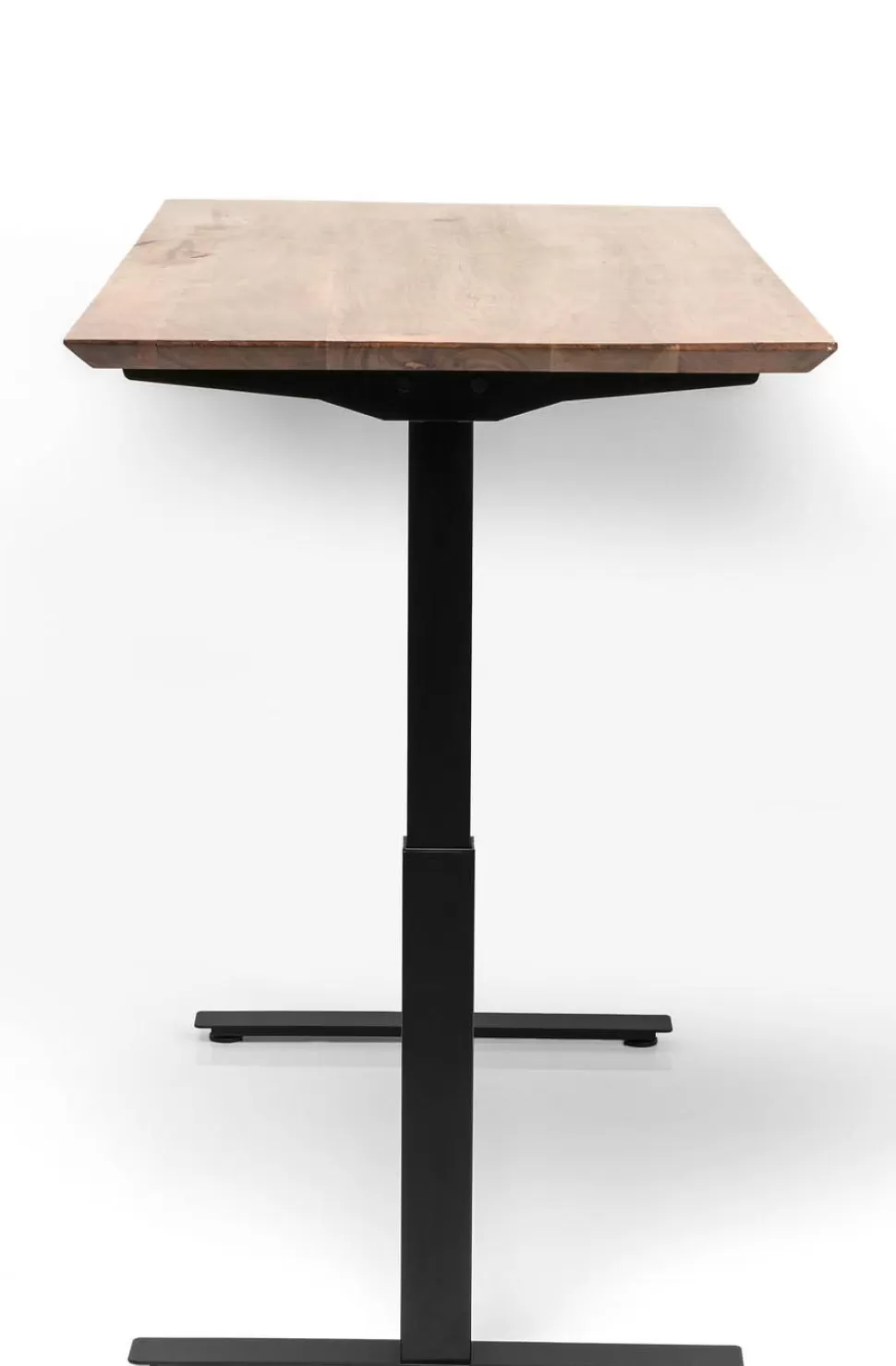 Biurka-KARE Design Biurko Z Elek. Regulacją Wysokości Symphony 160x80 Cm Brązowe - Nogi Czarne