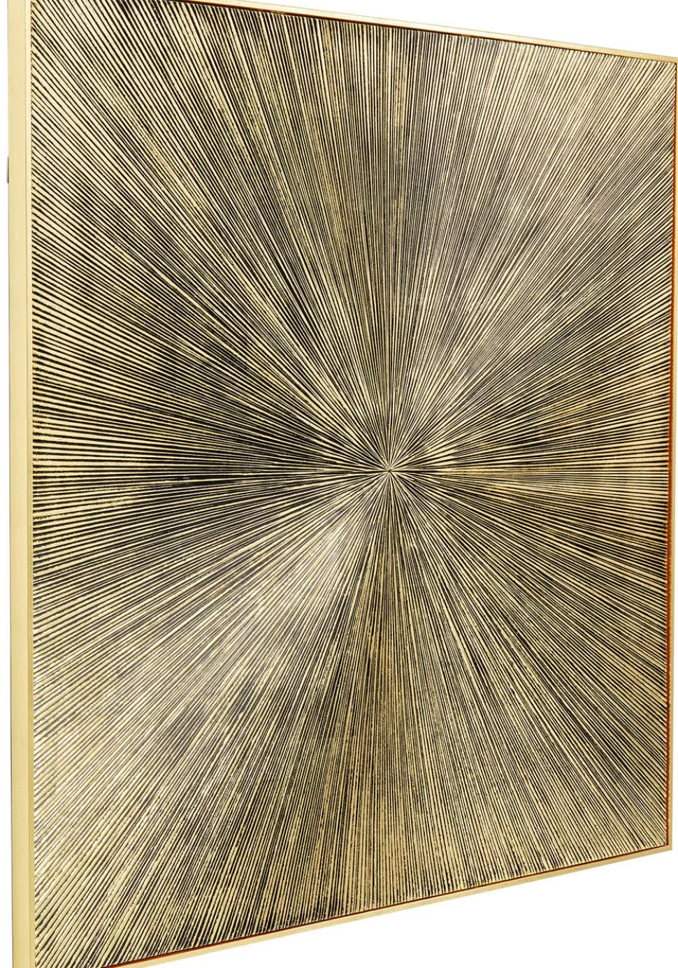 Dekoracje Ścienne-KARE Design Dekoracja ścienna Illumino 120x120 Cm Złota