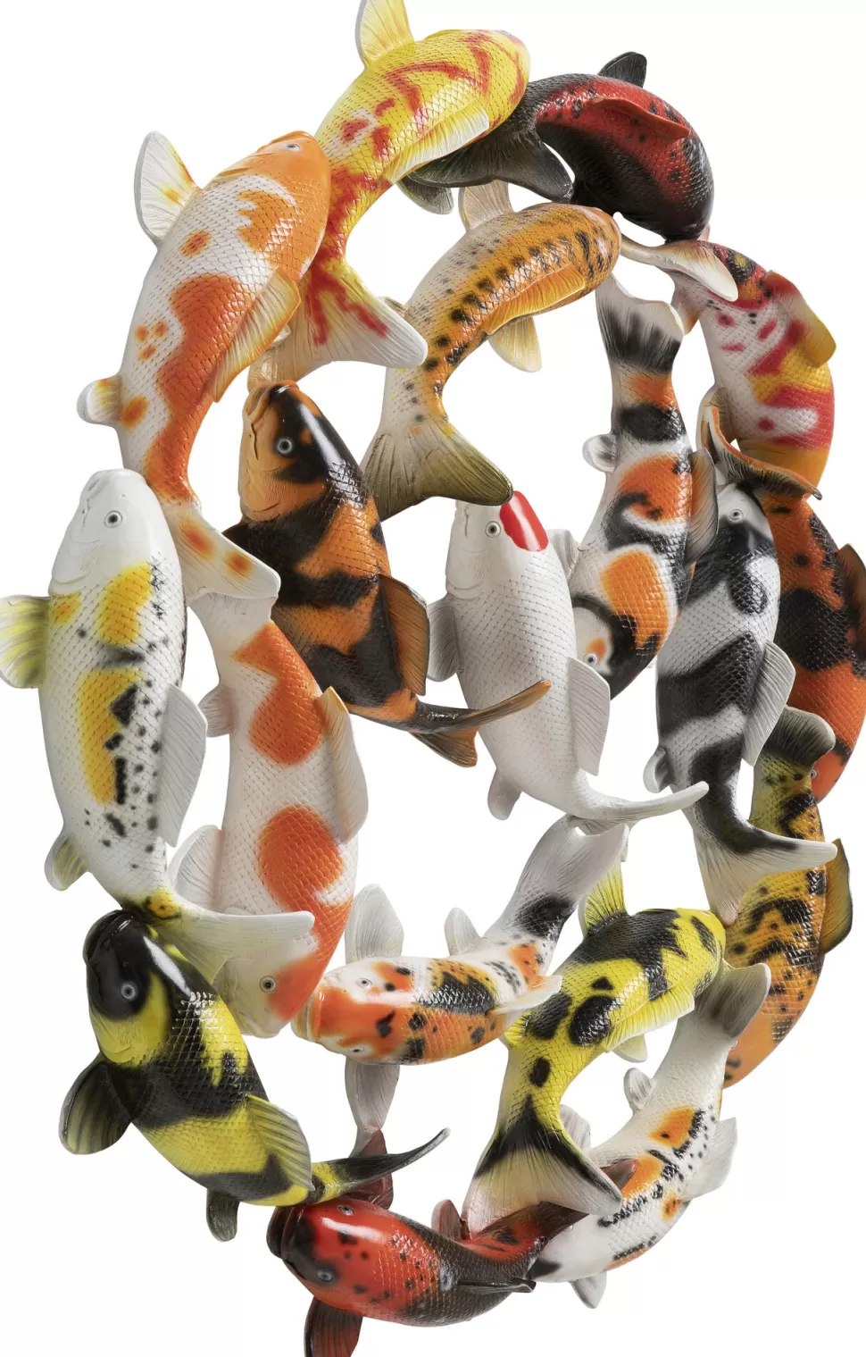 Dekoracje Ścienne-KARE Design Dekoracja ścienna Kolorowa Ryba Koi Włókno Szklane Ø102 Cm