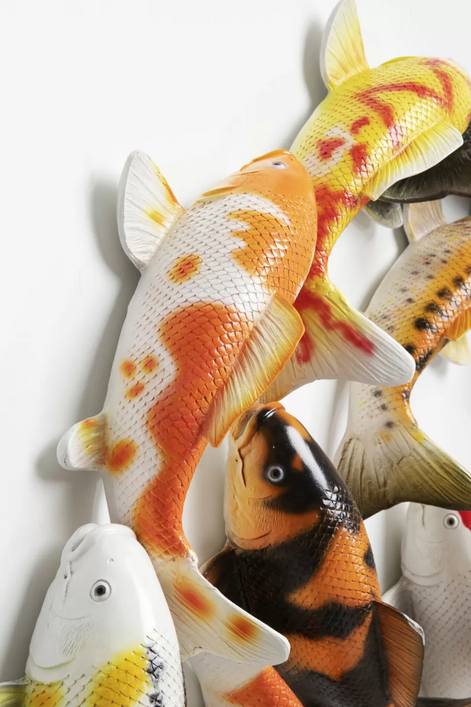 Dekoracje Ścienne-KARE Design Dekoracja ścienna Kolorowa Ryba Koi Włókno Szklane Ø102 Cm