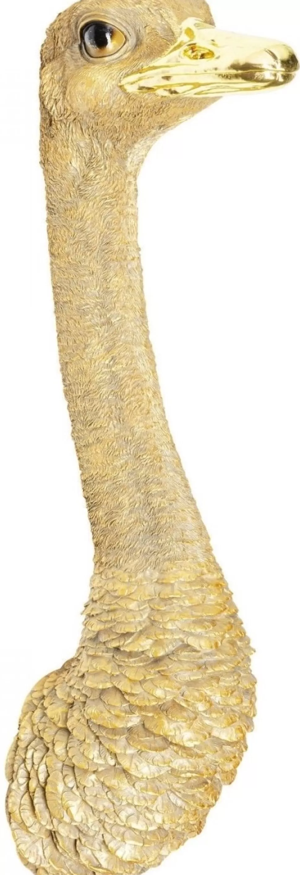 Dekoracje Ścienne-KARE Design Dekoracja ścienna Ostrich 19x72 Cm Złota