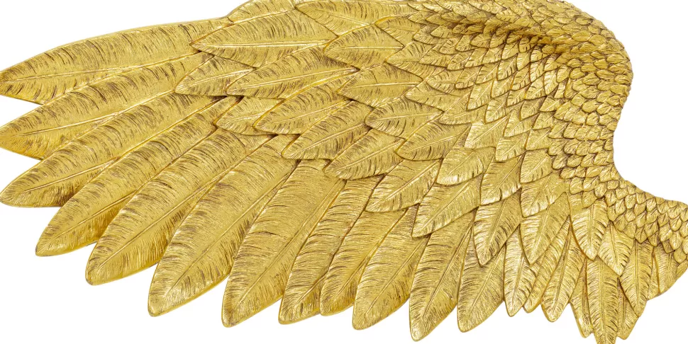 Dekoracje Ścienne-KARE Design Dekoracja ścienna Skrzydła Anioła Złote 203x86 Cm