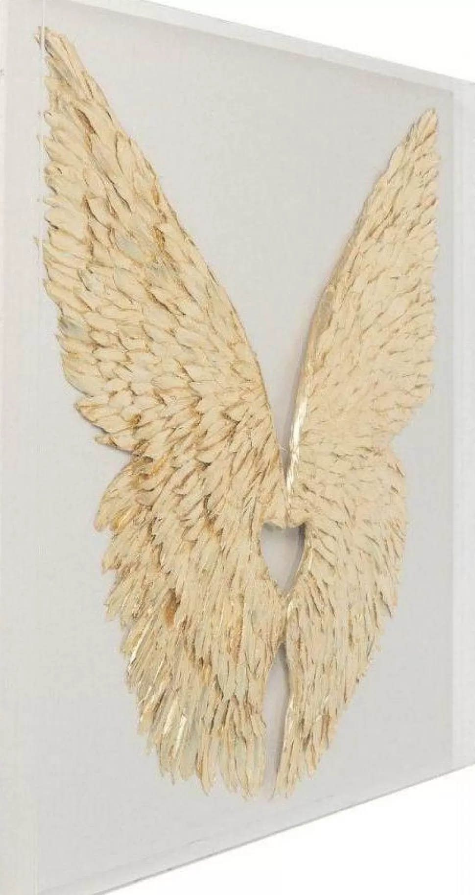 Dekoracje Ścienne-KARE Design Dekoracja ścienna Wings 120x120 Cm Złota