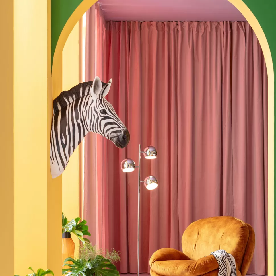 Dekoracje Ścienne-KARE Design Dekoracja ścienna Zebra Czarno-biała 58x78 Cm