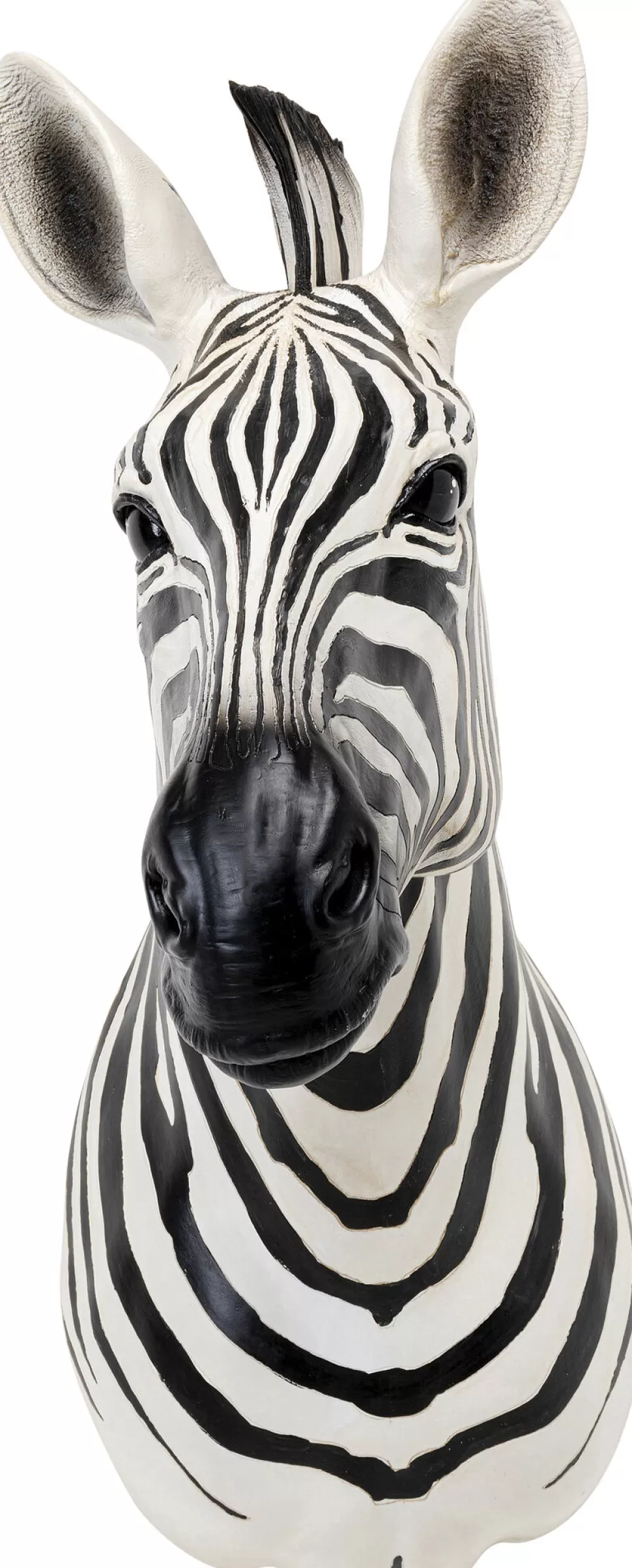 Dekoracje Ścienne-KARE Design Dekoracja ścienna Zebra Czarno-biała 58x78 Cm