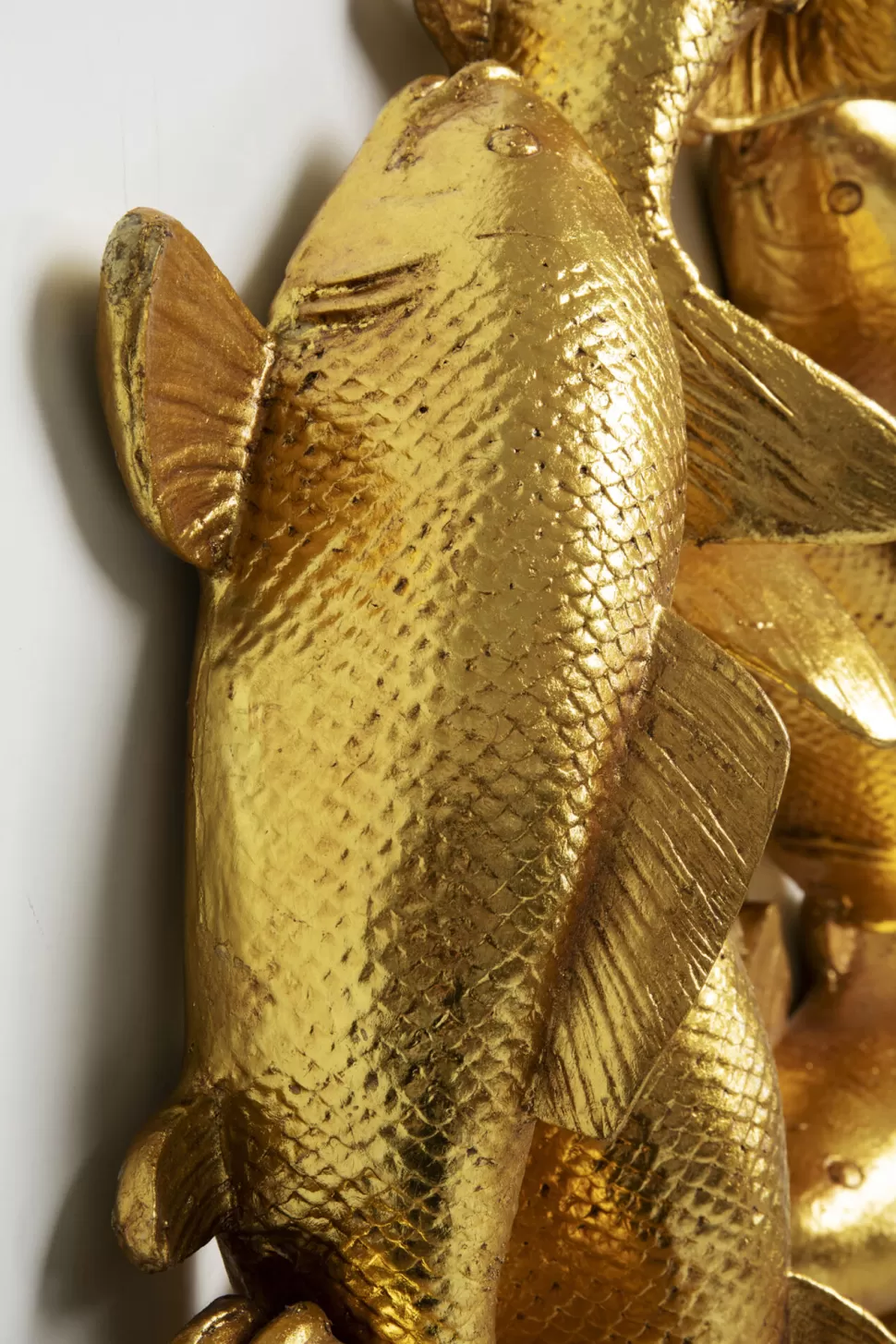 Dekoracje Ścienne-KARE Design Dekoracja ścienna Złota Ryba Koi Włókno Szklane Ø102 Cm