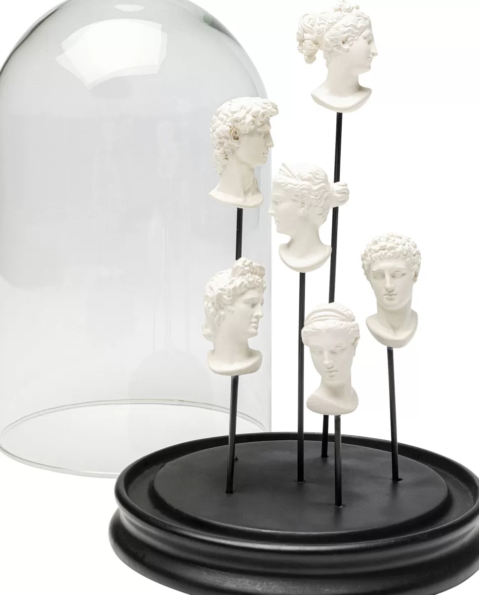 Figurki Dekoracyjne-KARE Design Dekoracja Do Salonu Z Pokrywą Szklaną Transparentną Ø18x28 Cm