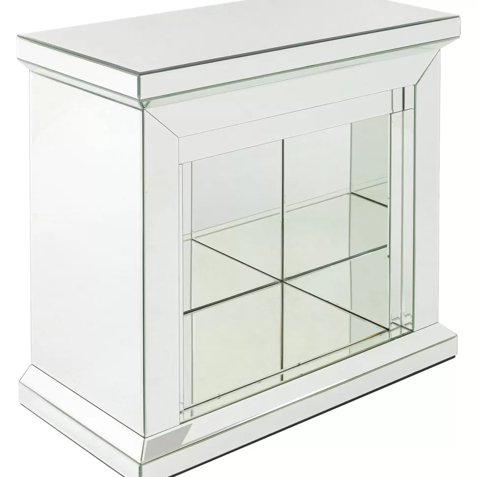Dekoracje Stojące-KARE Design Dekoracja Stojąca - Portal Kominkowy Fireplace 71x71 Cm Lustrzany