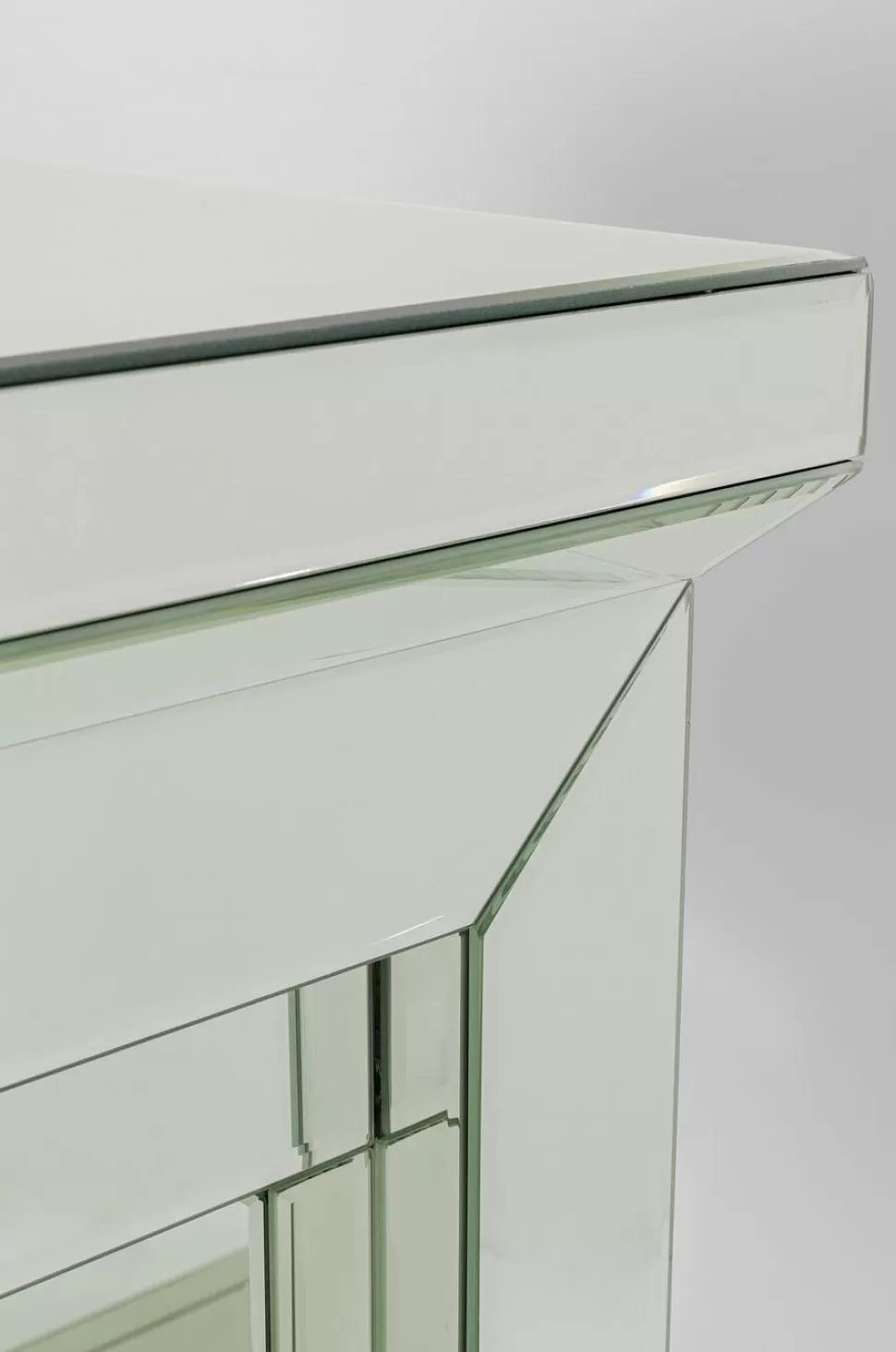 Dekoracje Stojące-KARE Design Dekoracja Stojąca - Portal Kominkowy Fireplace 71x71 Cm Lustrzany