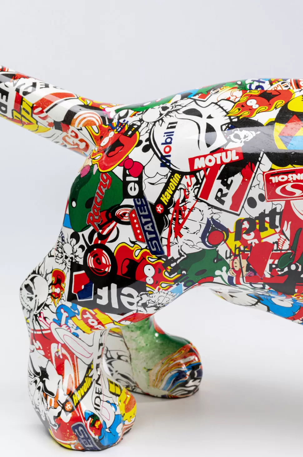 Dekoracje Stojące-KARE Design Dekoracja Stojąca Comic Dog Bodo 80x49 Cm Kolorowa
