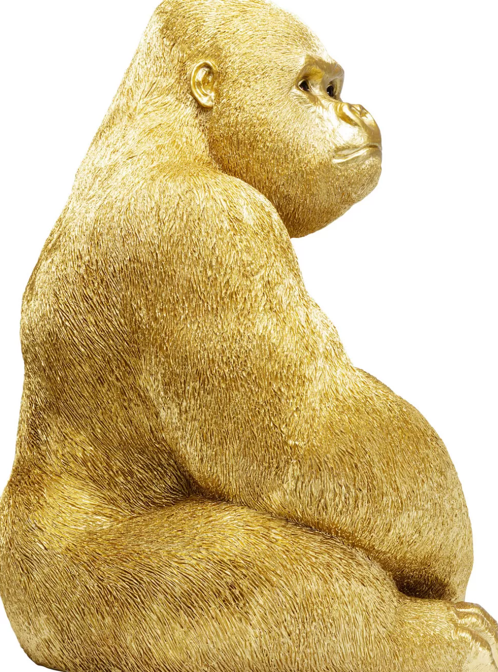 Dekoracje Stojące-KARE Design Dekoracja Stojąca Monkey Gorilla Side XL 60x76 Cm Złota