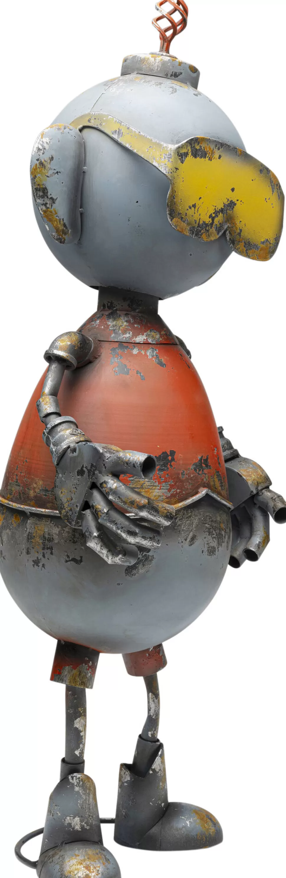 Dekoracje Stojące-KARE Design Dekoracja Stojąca Stalowa Postarzana Robot Anthony 92 Cm
