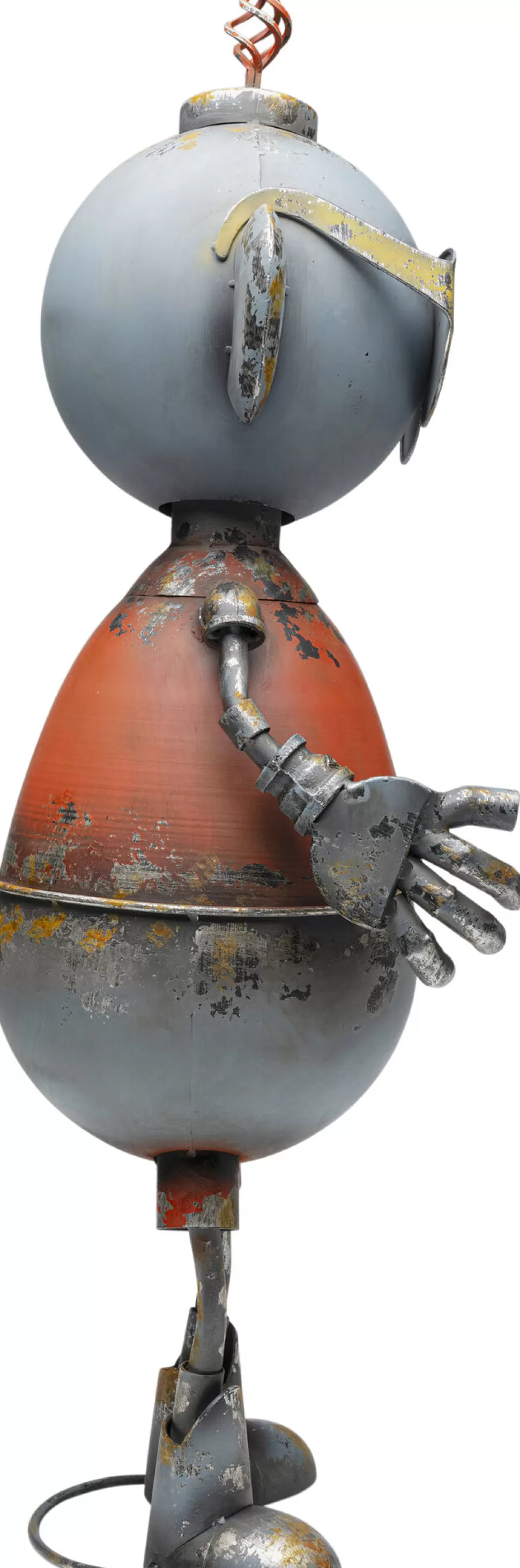 Dekoracje Stojące-KARE Design Dekoracja Stojąca Stalowa Postarzana Robot Anthony 92 Cm