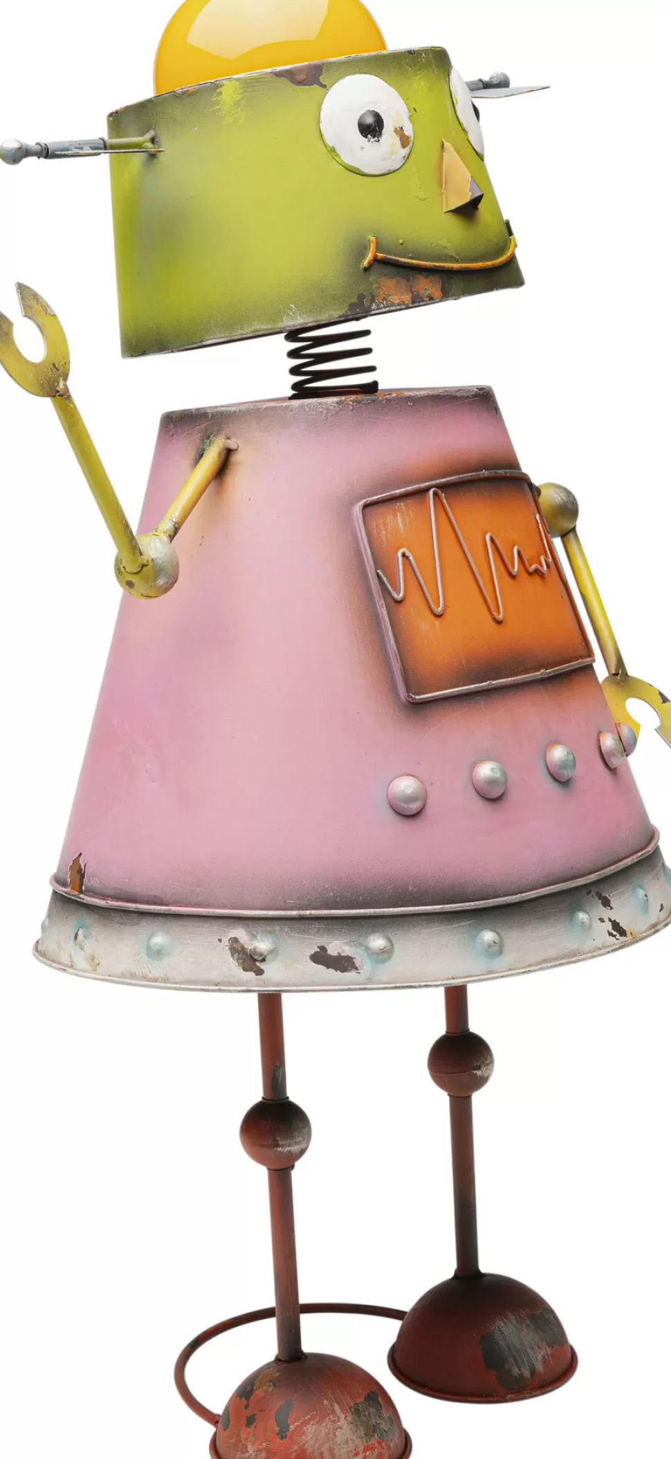 Dekoracje Stojące-KARE Design Dekoracja Stojąca Stalowa Postarzana Robot Gabby 62 Cm
