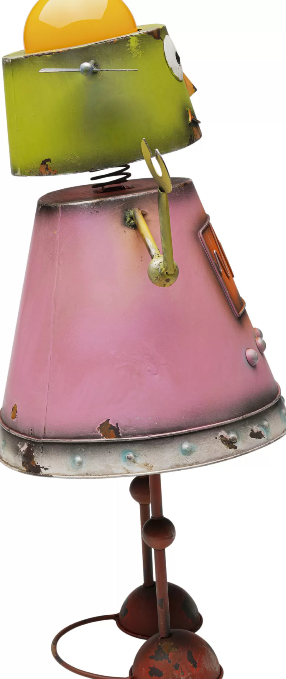 Dekoracje Stojące-KARE Design Dekoracja Stojąca Stalowa Postarzana Robot Gabby 62 Cm
