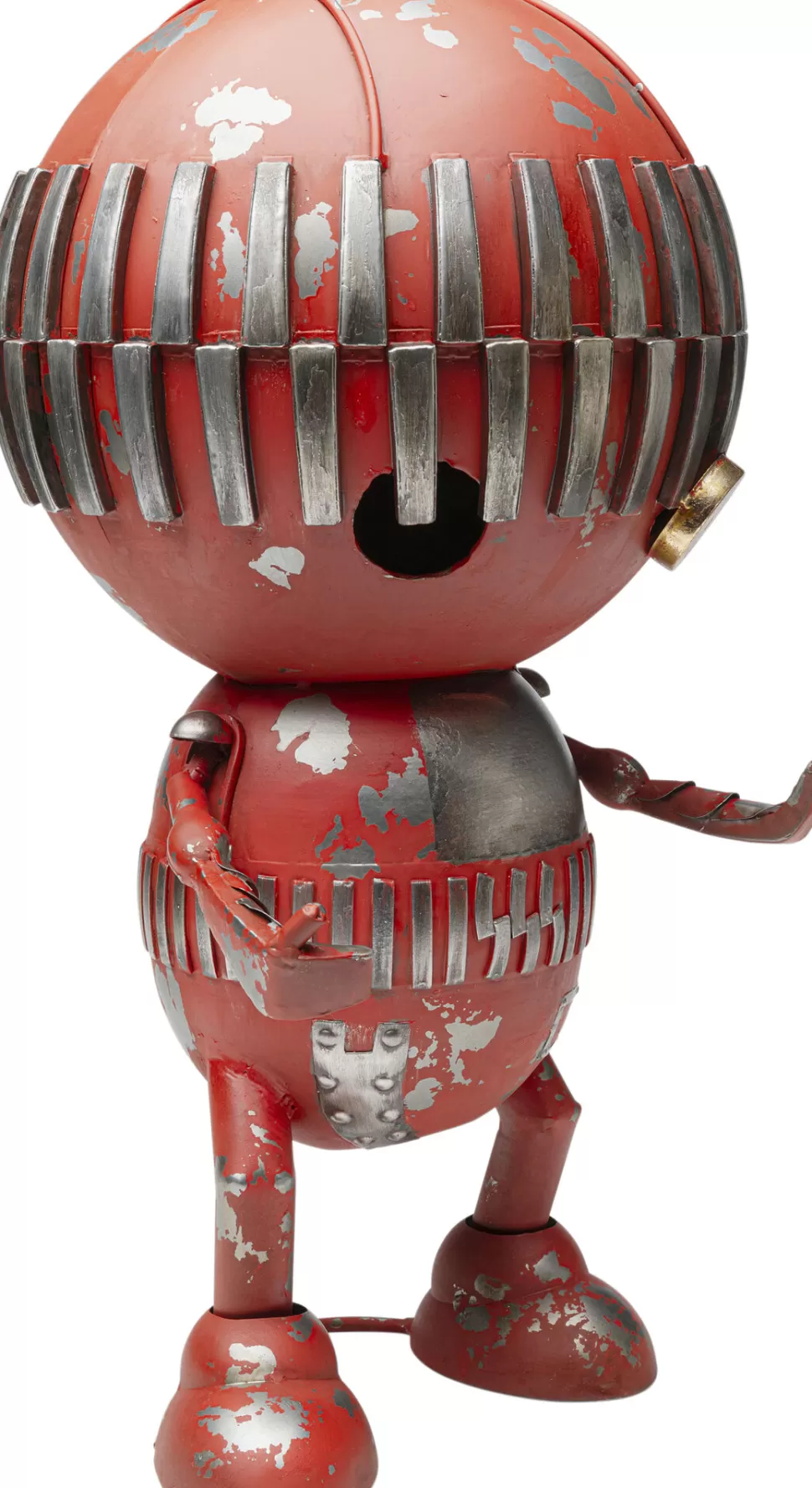 Dekoracje Stojące-KARE Design Dekoracja Stojąca Stalowa Postarzana Robot Karl 59 Cm