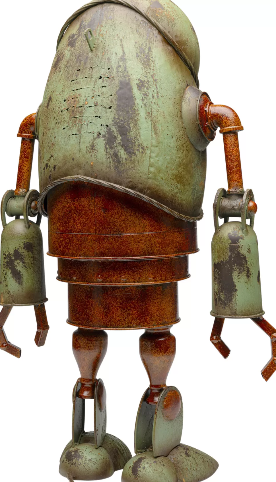 Dekoracje Stojące-KARE Design Dekoracja Stojąca Stalowa Postarzana Robot Lamy 84 Cm