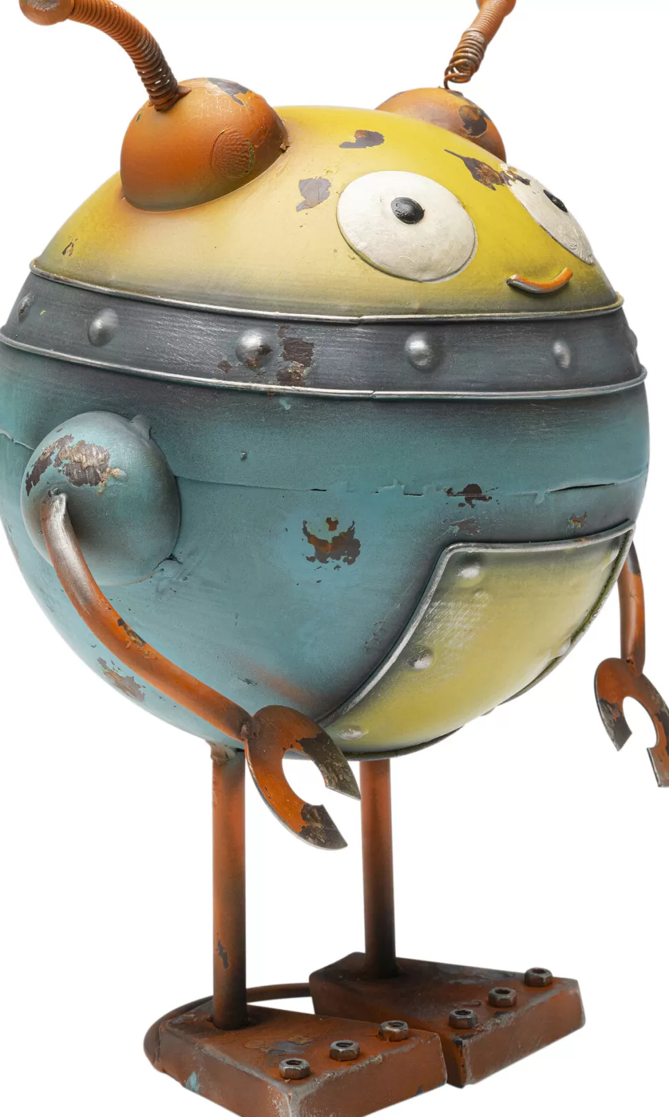 Dekoracje Stojące-KARE Design Dekoracja Stojąca Stalowa Postarzana Robot Rudiger 32 Cm