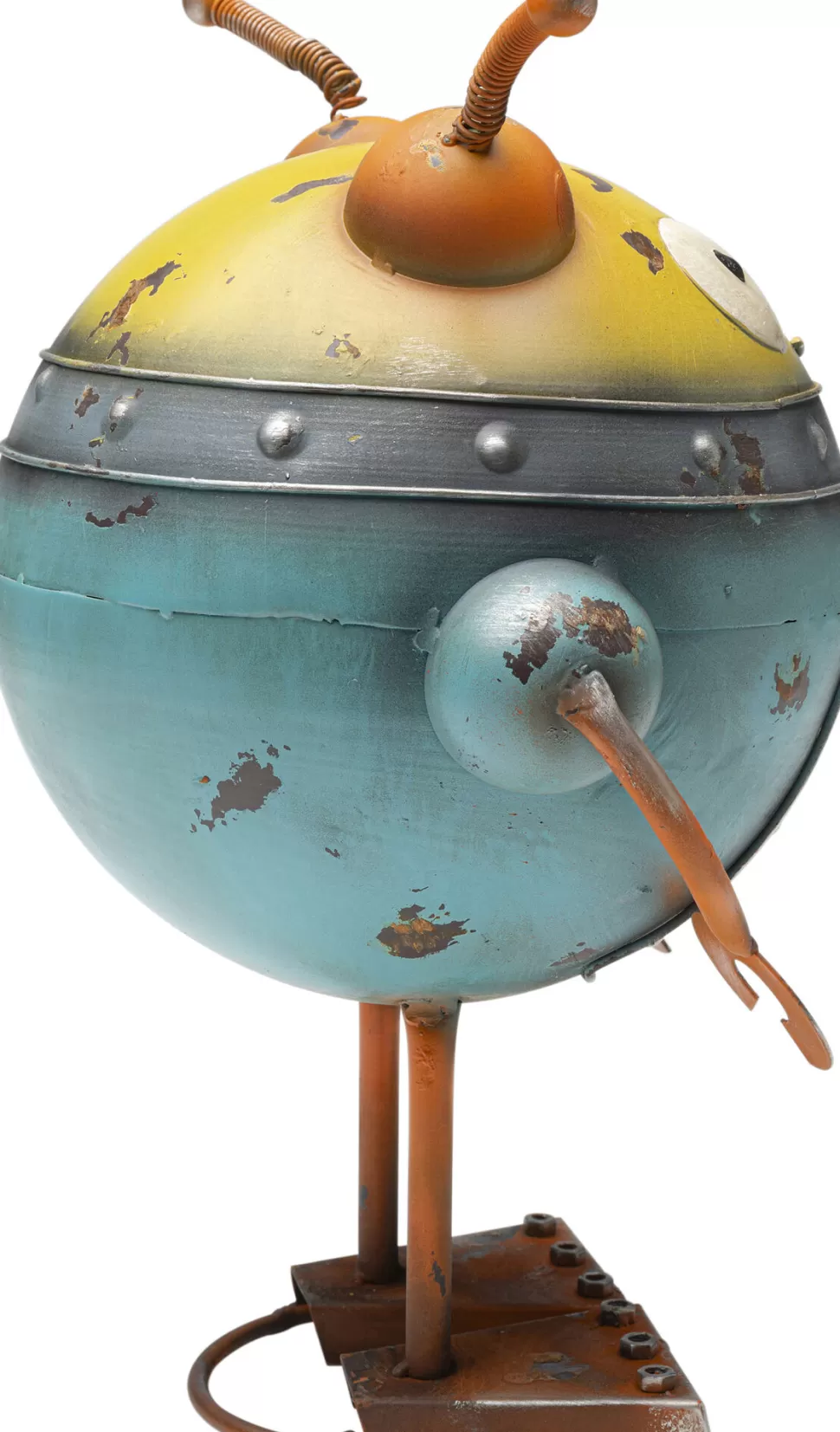 Dekoracje Stojące-KARE Design Dekoracja Stojąca Stalowa Postarzana Robot Rudiger 32 Cm