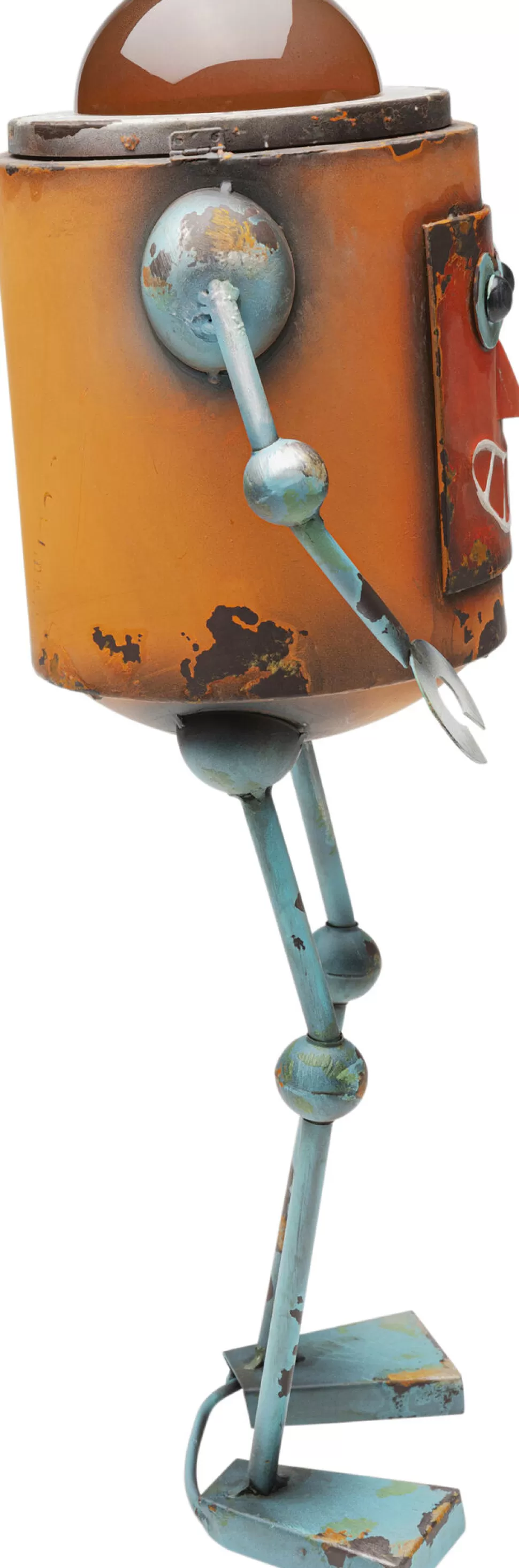Dekoracje Stojące-KARE Design Dekoracja Stojąca Stalowa Postarzana Robot Sunny 52 Cm