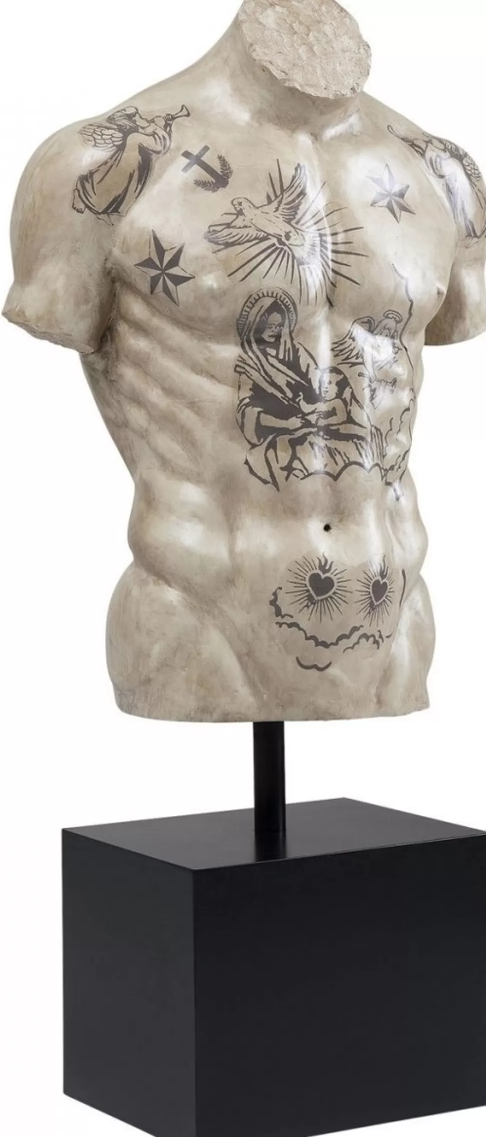 Dekoracje Stojące-KARE Design Dekoracja Stojąca Torso Tattoo 63x125 Cm