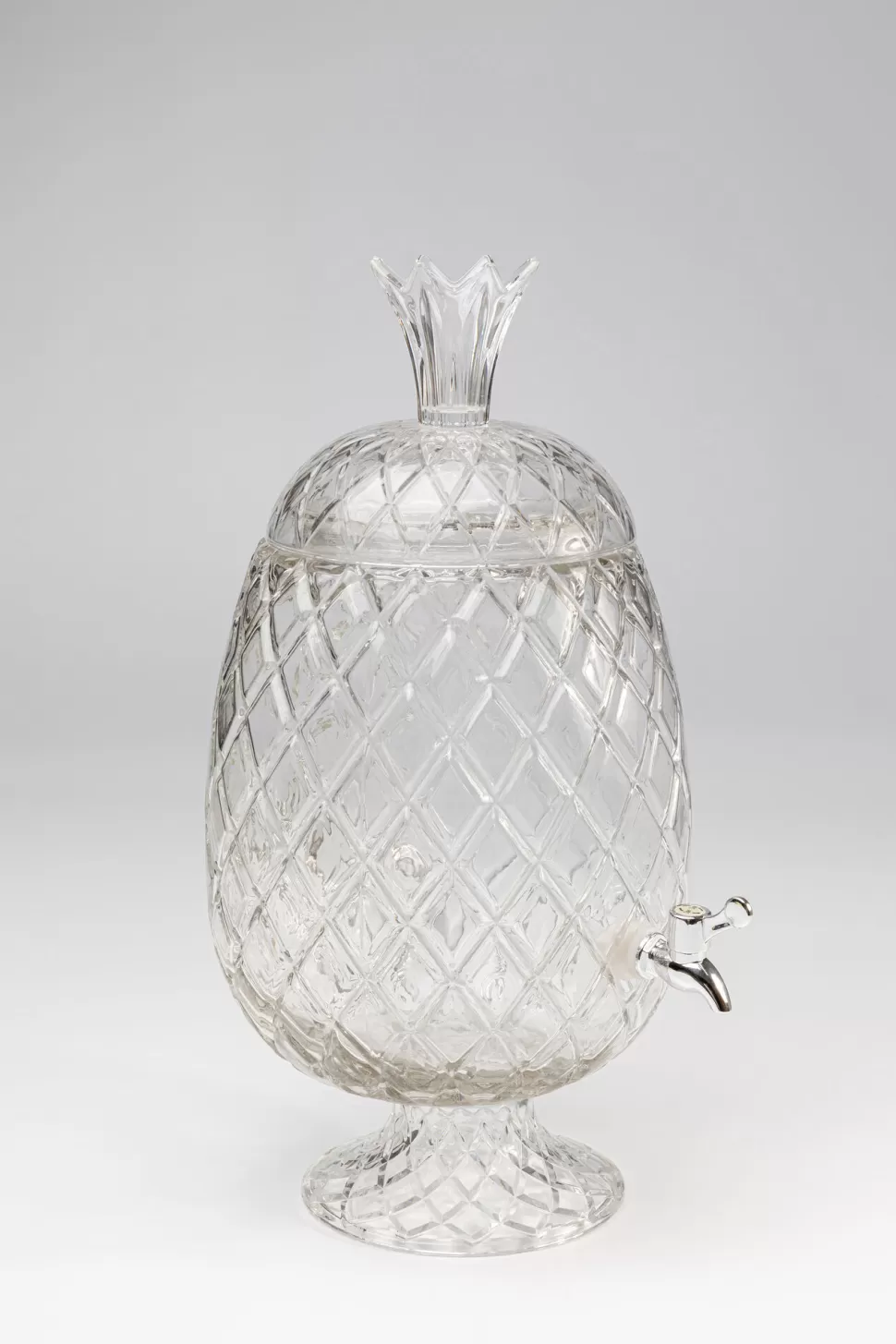Dzbanki-KARE Design Dyspenser Do Napojów Szklany Transparentny Ananas Ø26x50 Cm