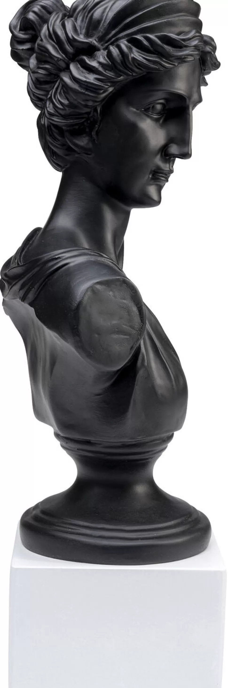 Figurki Dekoracyjne-KARE Design Figurka Dekoracyjna Ancient Beauty 23x50 Cm Czarna - Podstawa Biała