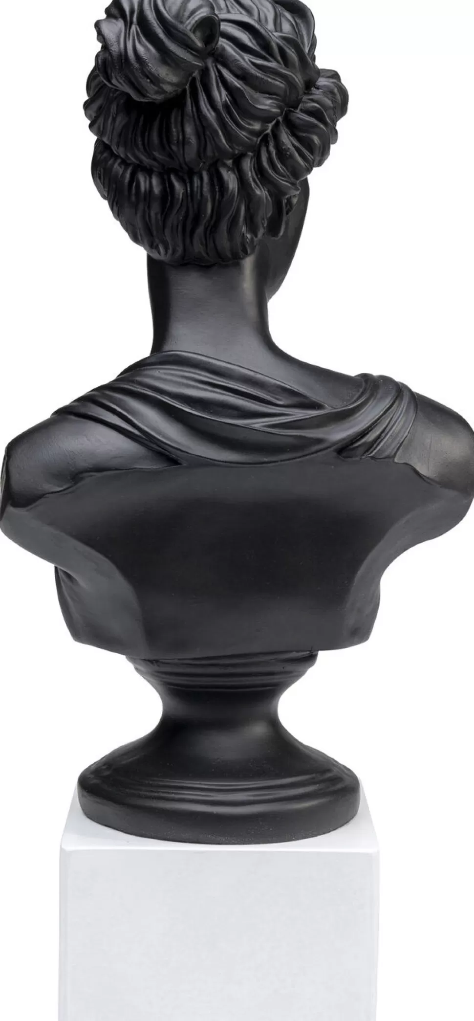 Figurki Dekoracyjne-KARE Design Figurka Dekoracyjna Ancient Beauty 23x50 Cm Czarna - Podstawa Biała