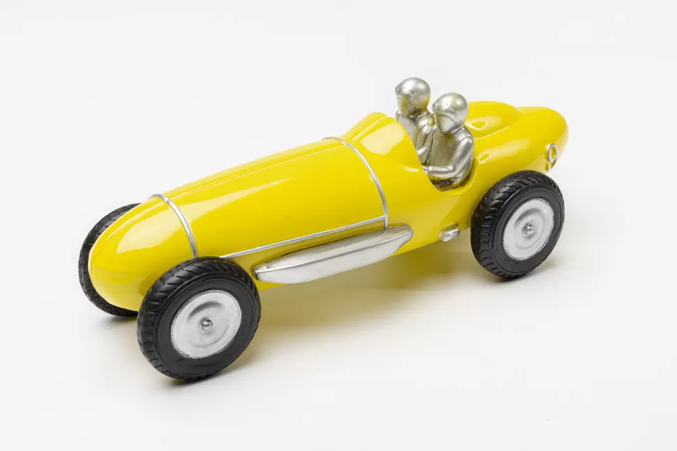 Figurki Dekoracyjne-KARE Design Figurka Dekoracyjna Auto Wyścigowe żółte 26 Cm