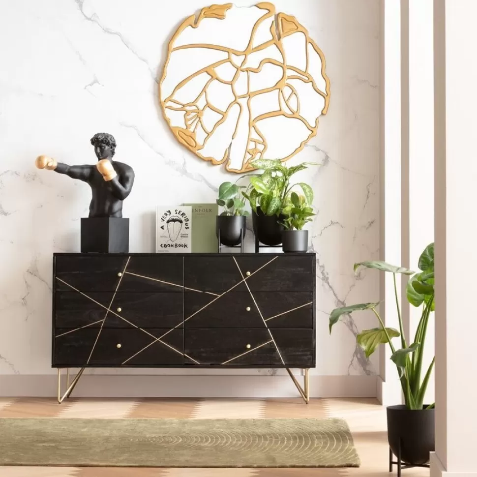 Figurki Dekoracyjne-KARE Design Figurka Dekoracyjna Balboa 50x68 Cm Czarno-złota