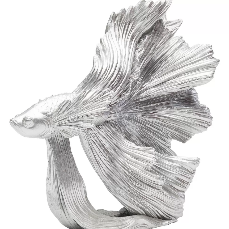 Figurki Dekoracyjne-KARE Design Figurka Dekoracyjna Betta 34x37 Cm Srebrna