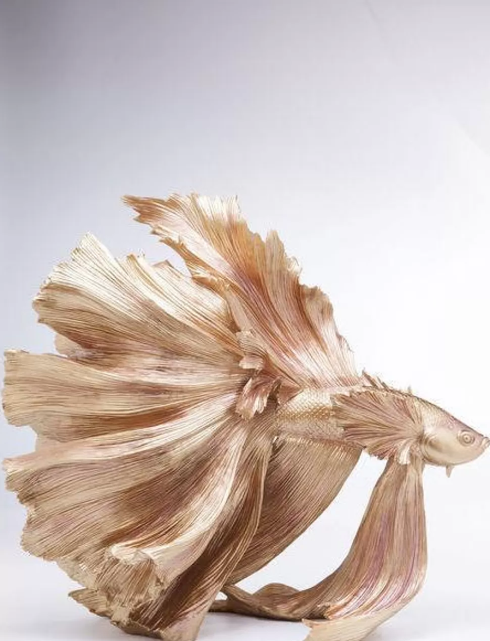 Figurki Dekoracyjne-KARE Design Figurka Dekoracyjna Betta Fish 63x57 Cm Złota