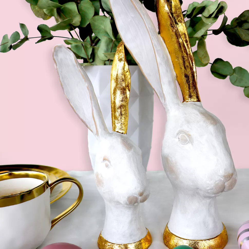 Figurki Dekoracyjne-KARE Design Figurka Dekoracyjna Bunny Gold 12x30 Cm