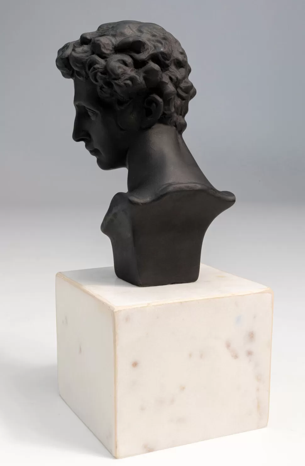 Figurki Dekoracyjne-KARE Design Figurka Dekoracyjna Busto Wise Man 14x22 Cm Czarno-biała