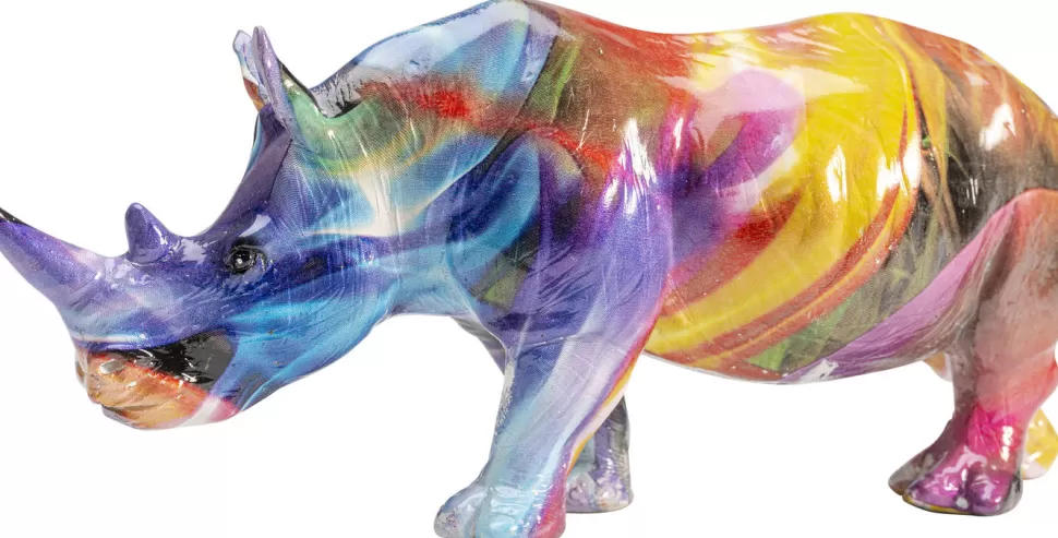 Figurki Dekoracyjne-KARE Design Figurka Dekoracyjna Colored Rhino 17x8 Cm