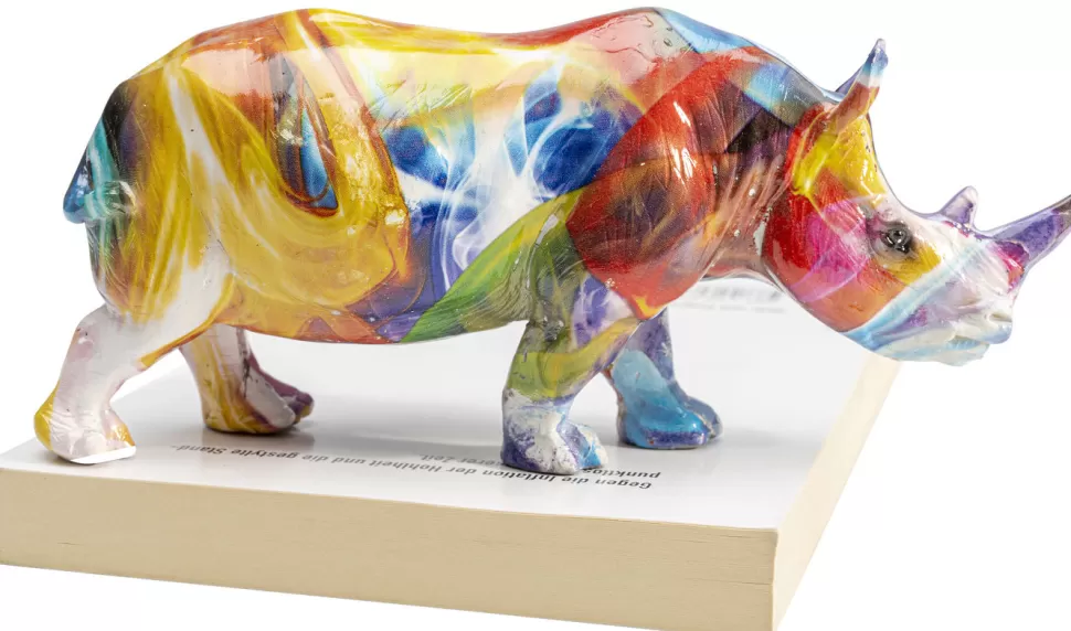 Figurki Dekoracyjne-KARE Design Figurka Dekoracyjna Colored Rhino 17x8 Cm