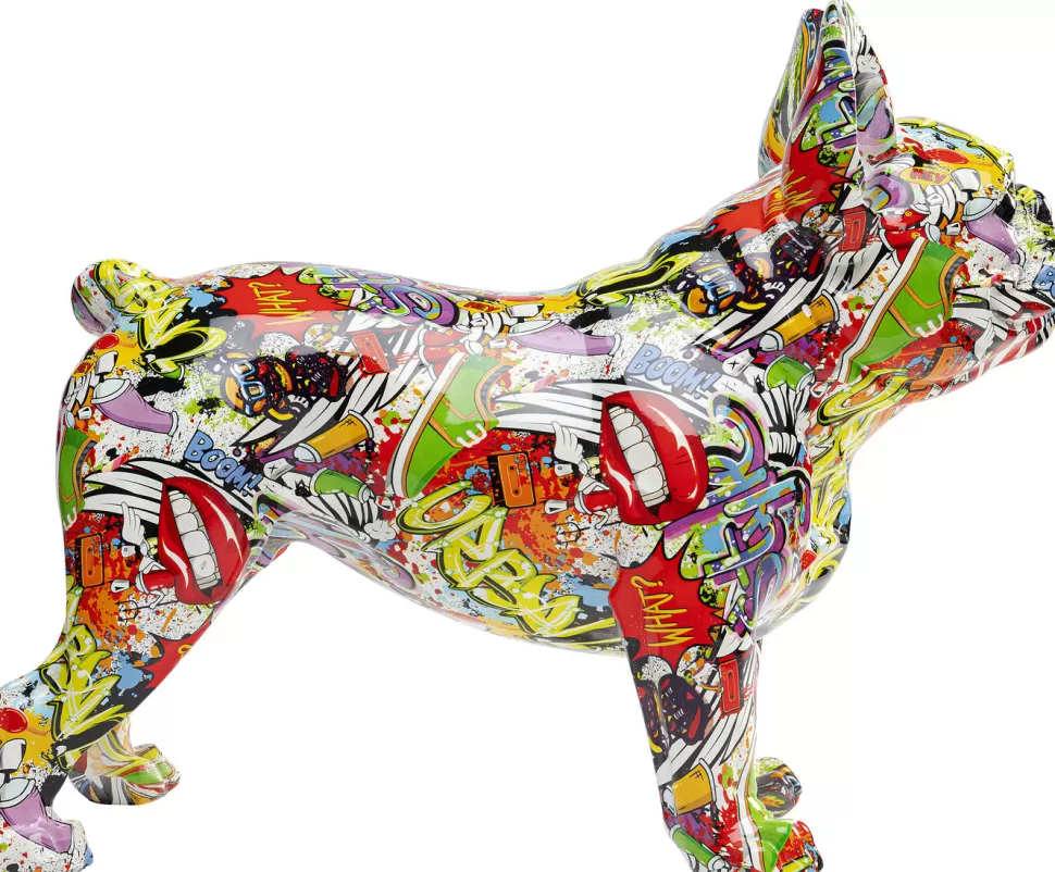 Figurki Dekoracyjne-KARE Design Figurka Dekoracyjna Comic Dog 50x40 Cm Kolorowa