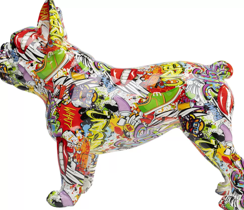 Figurki Dekoracyjne-KARE Design Figurka Dekoracyjna Comic Dog 50x40 Cm Kolorowa