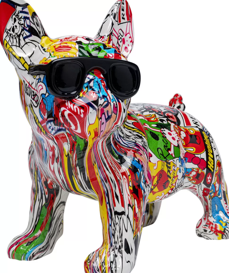 Figurki Dekoracyjne-KARE Design Figurka Dekoracyjna Comic Dog Glasses 25x24 Cm Kolorowa