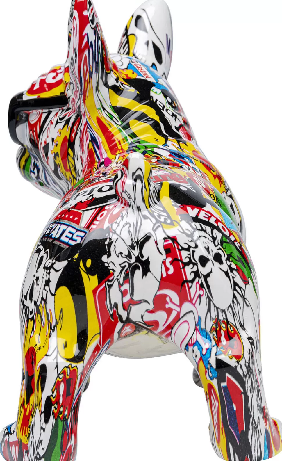 Figurki Dekoracyjne-KARE Design Figurka Dekoracyjna Comic Dog Glasses 25x24 Cm Kolorowa