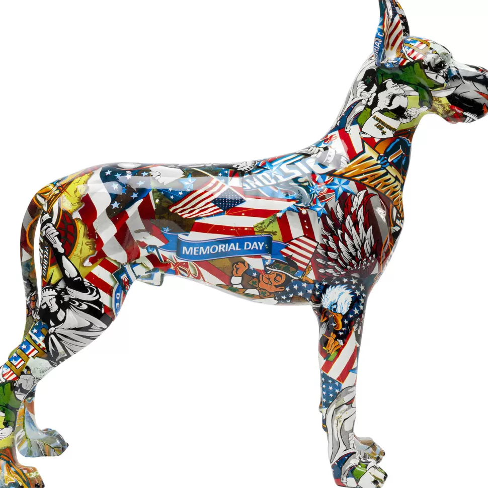 Figurki Dekoracyjne-KARE Design Figurka Dekoracyjna Comic Dog Maddox 39x40 Cm Kolorowa