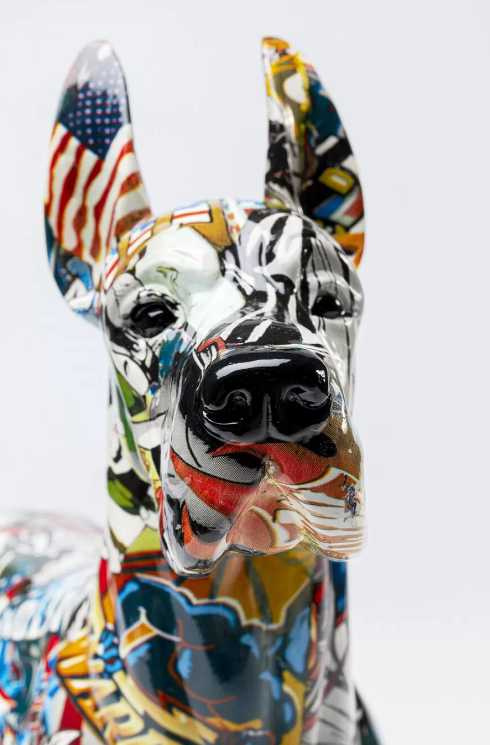 Figurki Dekoracyjne-KARE Design Figurka Dekoracyjna Comic Dog Maddox 39x40 Cm Kolorowa